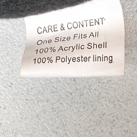 Nordic Knit Hat Black Green Pom Pom Bobble One Size Winter Grunge - Picture 4 of 10